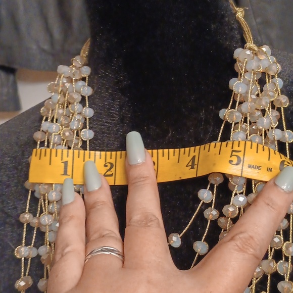 Elegant Multi-Layer Beaded Necklace - Picture 9 of 9
